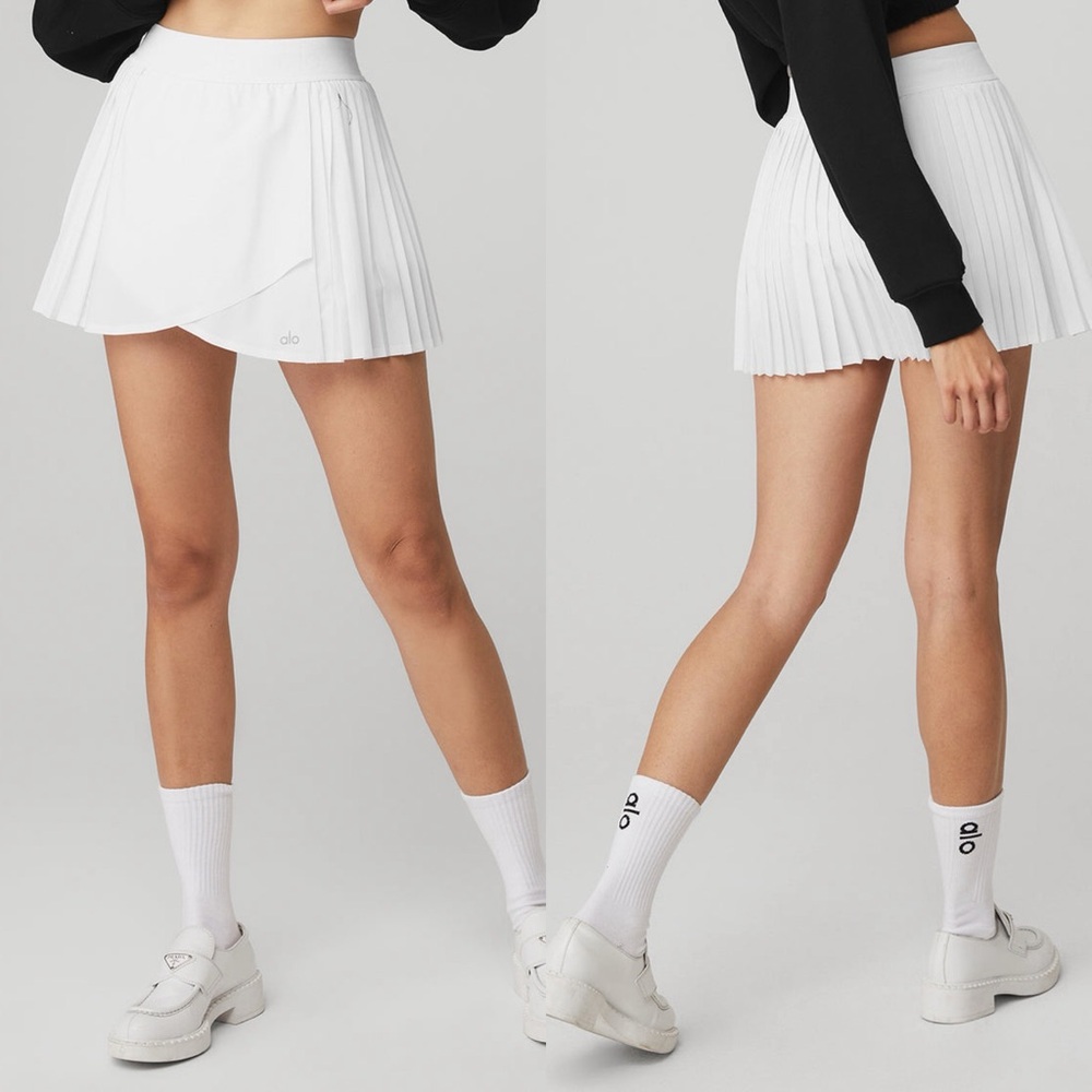 NWOT ALO Aces Tennis Skirt White XS